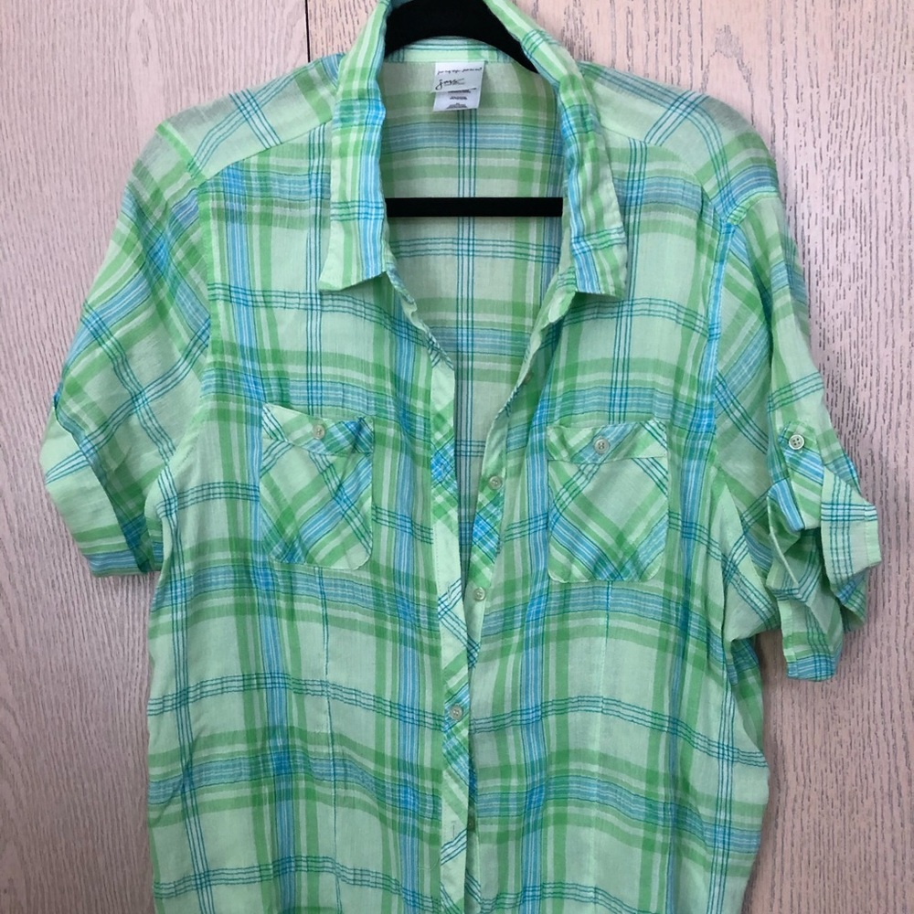 💚JMS 22/24 Green/Blue Plaid 3X💚
